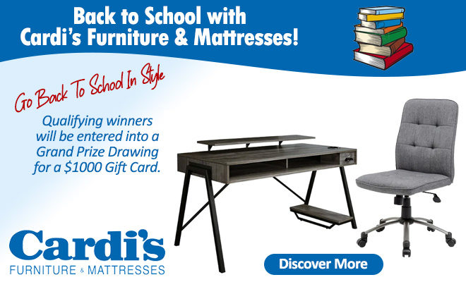Back to School with Cardi’s Furniture & Mattresses!