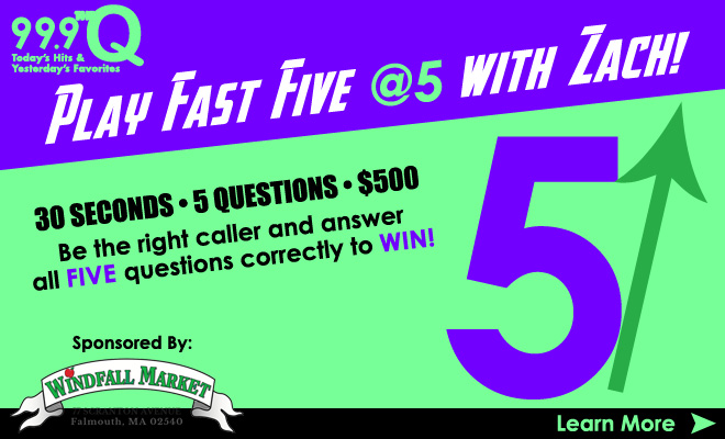 Play the Fast Five @ 5 with Zach!