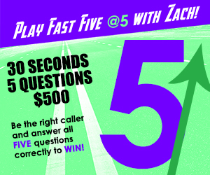 Play the Fast Five At Five with Zach