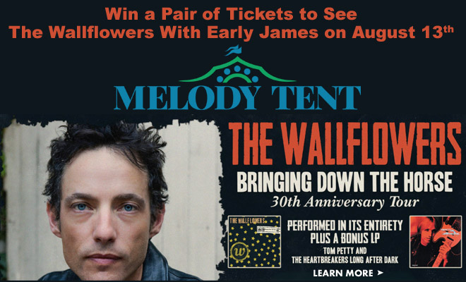 Win a pair of tickets to see The Wallflowers with Early James at the Cape Cod Melody Tent!